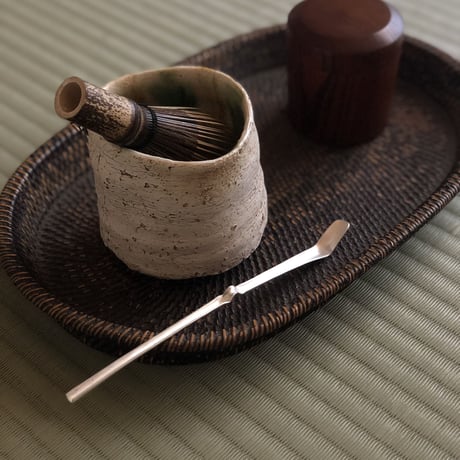南鐐中節茶杓【白仕上げ】