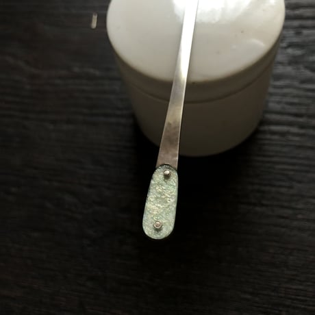 南鐐古代ガラス茶杓