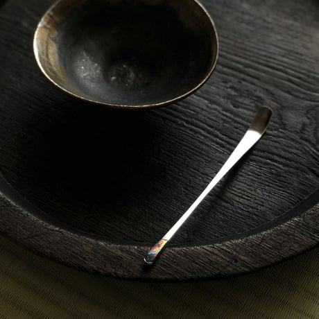 南鐐古代ガラス茶杓