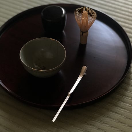 南鐐中節茶杓【下節•白仕上げ•小さめ】