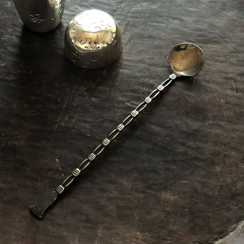銀製匙　希少品　匠技 銀製タッセル匙【掬う部分小さめ】 | metal smith Yukari Ohara