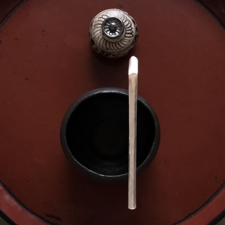 南鐐茶杓【白仕上げ】