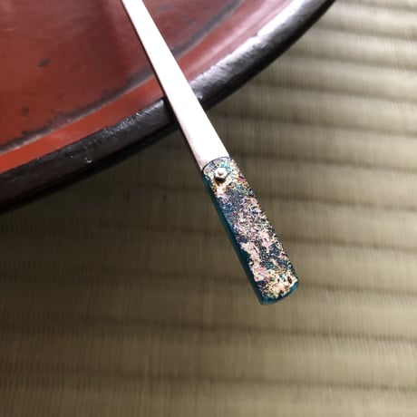 古代ガラス茶杓