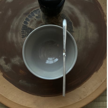 南鐐中節茶杓（満月）【白仕上げ】