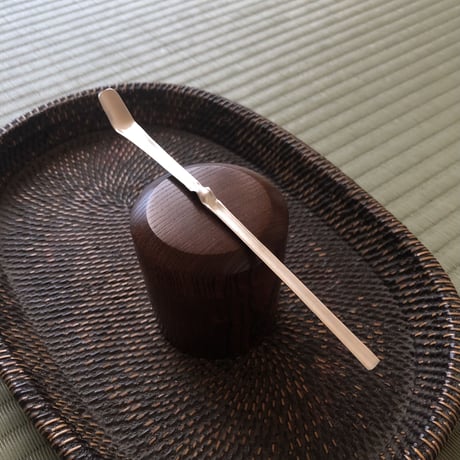 南鐐中節茶杓【白仕上げ】