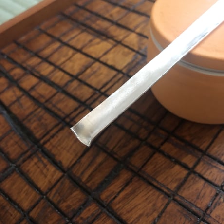 南鐐板茶杓【白仕上げ】