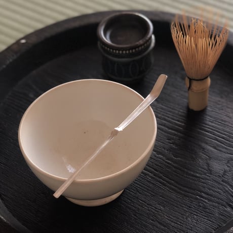 南鐐中節茶杓【白仕上げ②】