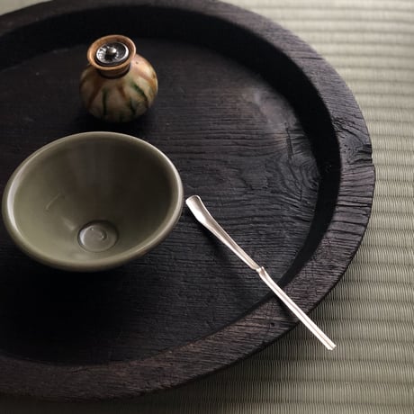 南鐐中節茶杓【白仕上げ②•下節】