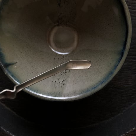 南鐐中節茶杓【白と黒】