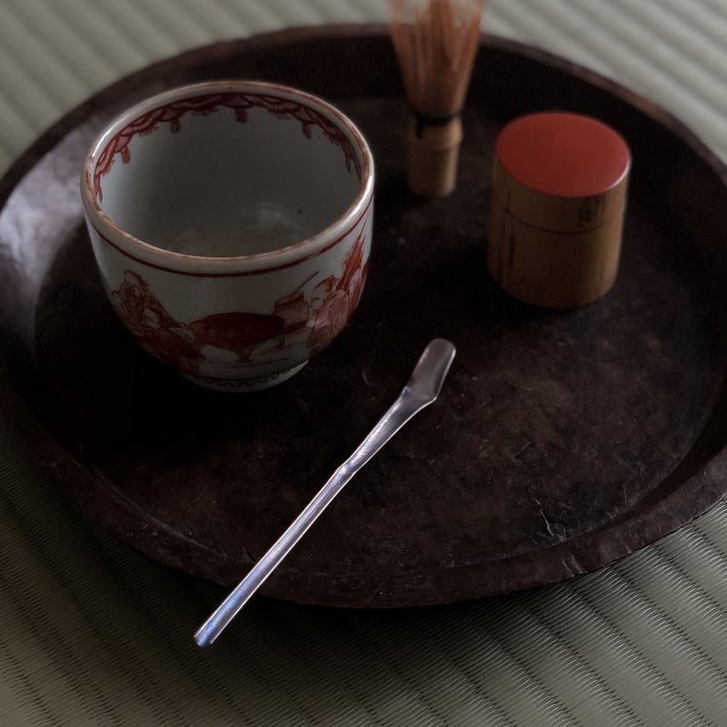 南鐐茶杓【大徳寺溜め】 | metal smith Yukari Ohara