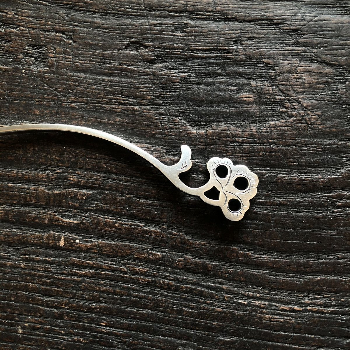 南鐐蓮弁茶杓 | metal smith Yukari Ohara