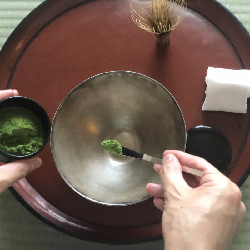 茶杓【黒と白】 | metal smith Yukari Ohara