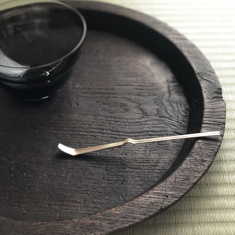 南鐐中節茶杓【白仕上げ】