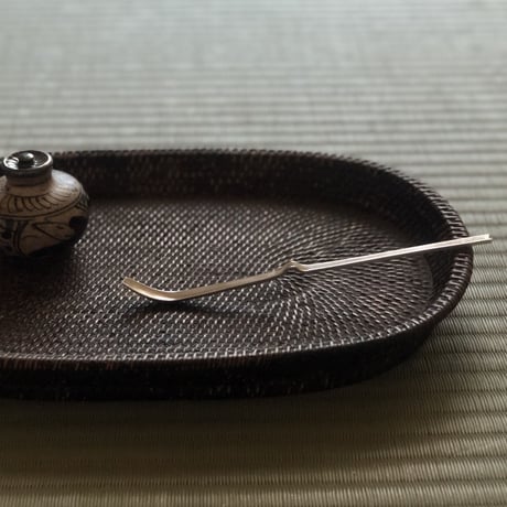 南鐐中節茶杓【白仕上げ】