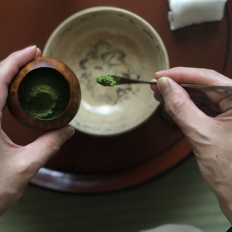 南鐐古代ガラス茶杓