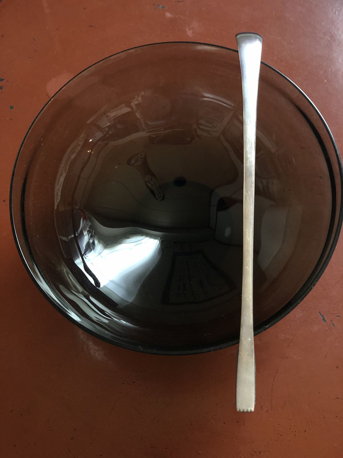 南鐐古代ガラス茶杓 | metal smith Yukari Ohara