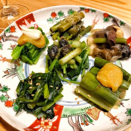 自然の恵み 自然の力 山菜惣菜3種