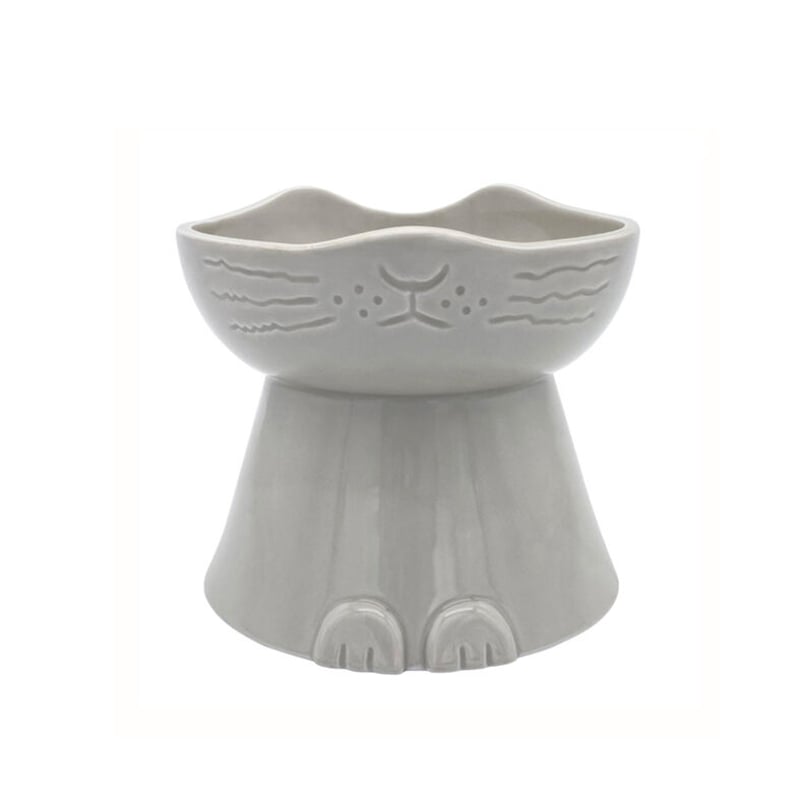 猫型フードボウル【nnma(ん－ま)】（ぐれーねこ） | Artiste