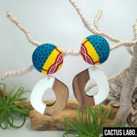 アフリカンプリント　ピアス/イヤリング