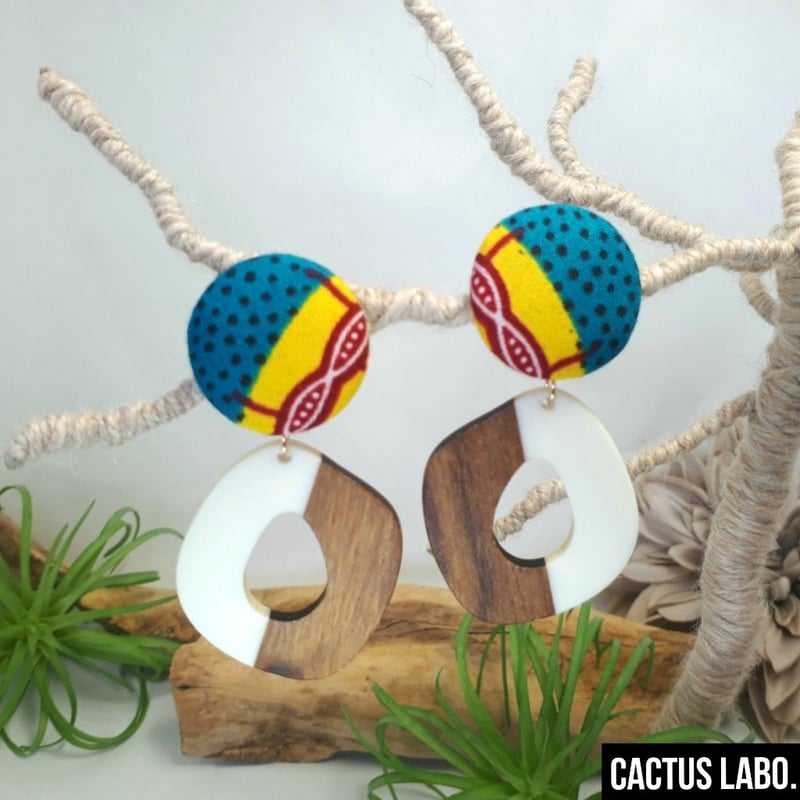 アフリカンプリント ピアス/イヤリング | FOR ME 