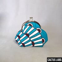 アフリカンプリントのぷっくりがま口