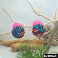 アフリカンプリント　ピアス/イヤリング