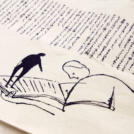 トートバッグ『ある夜、図書館で』