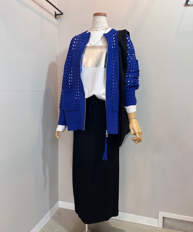 ayaneメッシュニットブルゾン | WORLDROBE