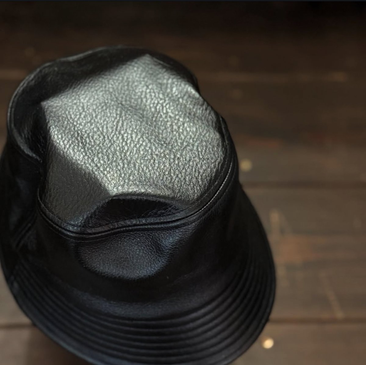 HATENA?】リアルレザーハット | BAKU STORE