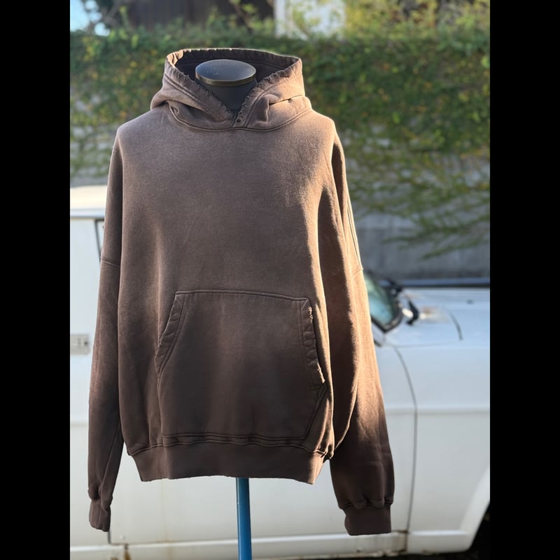 MOOJI MOOJI】OVERSIZE ZIP UP HOODIE AGED〝brown〟