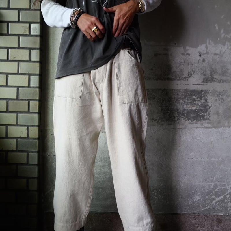 Willow Pants】P-001 NAT deadstock | BAKU STORE Willow Pants】P-001 NAT deadstock | BAKU STORE