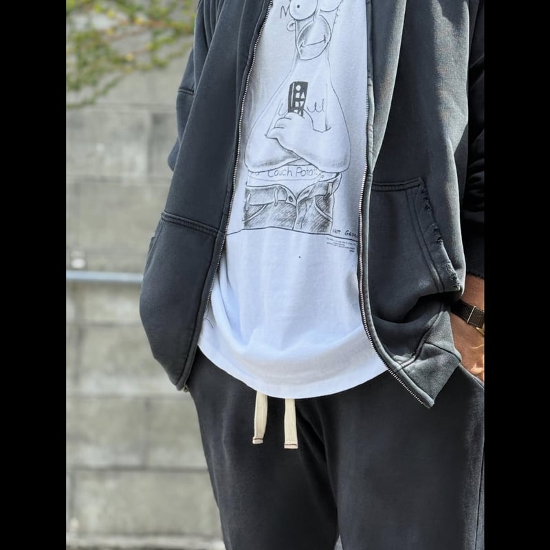 MOOJI MOOJI】CROP SWEAT PANTS AGED〝black〟 | BAK