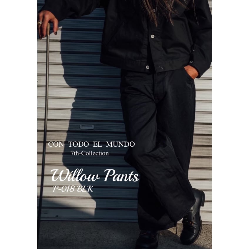 Willow Pants】P-018 BLK | BAKU STORE