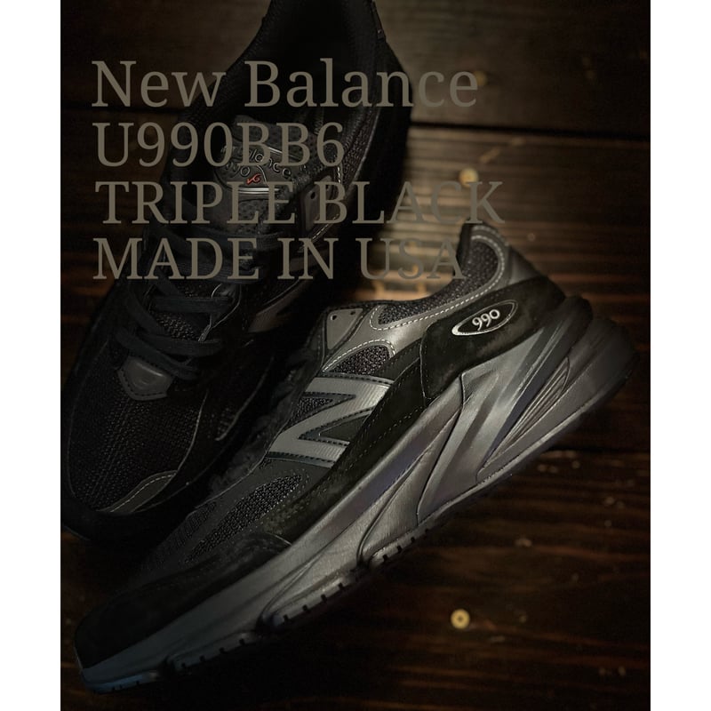 靴 New Balance 990v6 U990BB6 Unisex New Balance U990BB6 Black/Black Suede/Mesh – Footwear etc.
