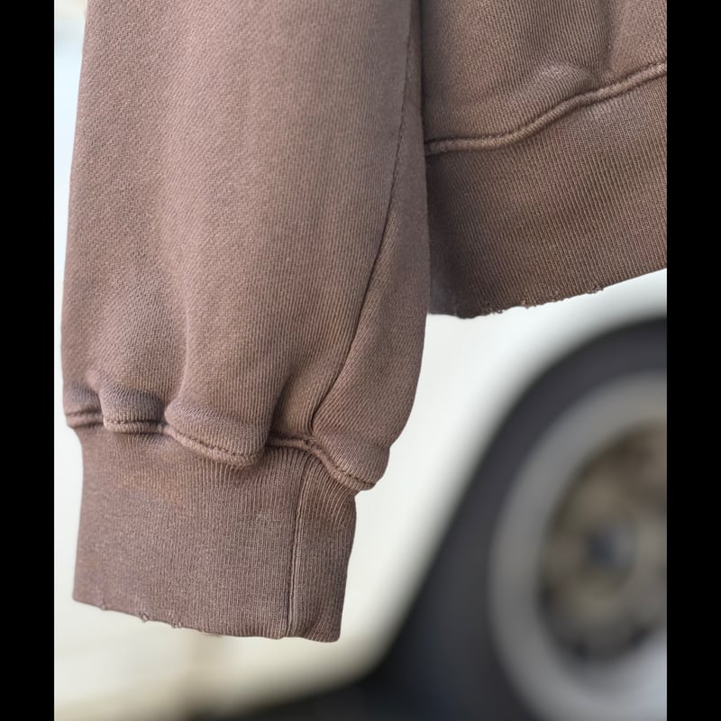 MOOJI MOOJI】OVERSIZE ZIP UP HOODIE AGED〝brown〟
