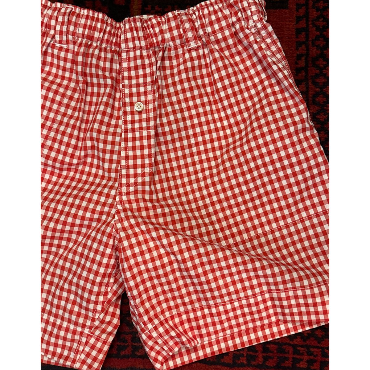 Willowpants】P-007 RED-ギンガムショートパンツ | BAKU STORE