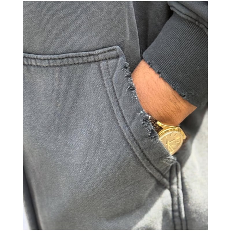 MOOJI MOOJI】OVERSIZE ZIPUP HOODIE AGED | BAKU