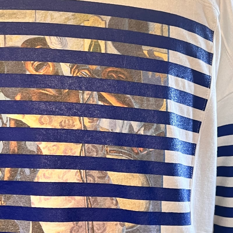 A MACHINE ボーダーロンT DRAW CORD MULTI BORDER LONG TEE / ドローコードマルチボーダー