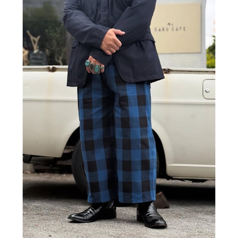 Willowpants】P-029 blue×black | BAKU STORE