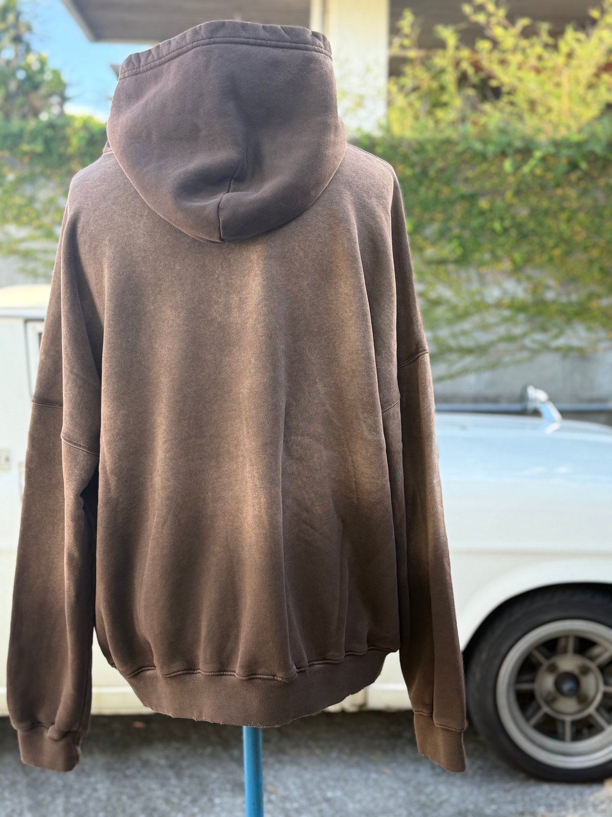 MOOJI MOOJI】OVERSIZE ZIP UP HOODIE AGED〝brown〟