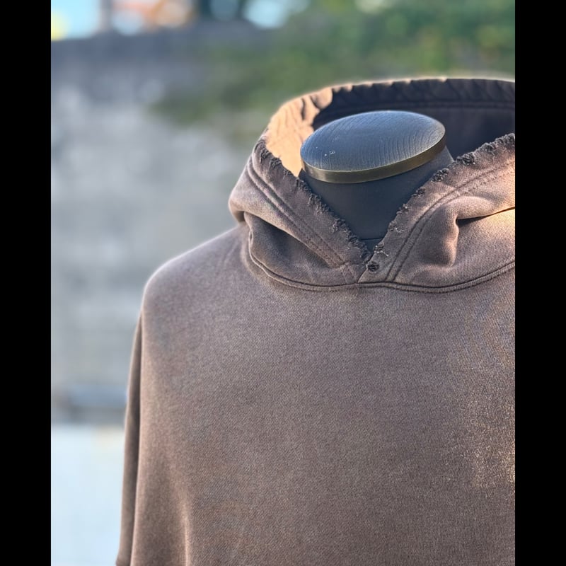 MOOJI MOOJI】OVERSIZE ZIP UP HOODIE AGED〝brown〟