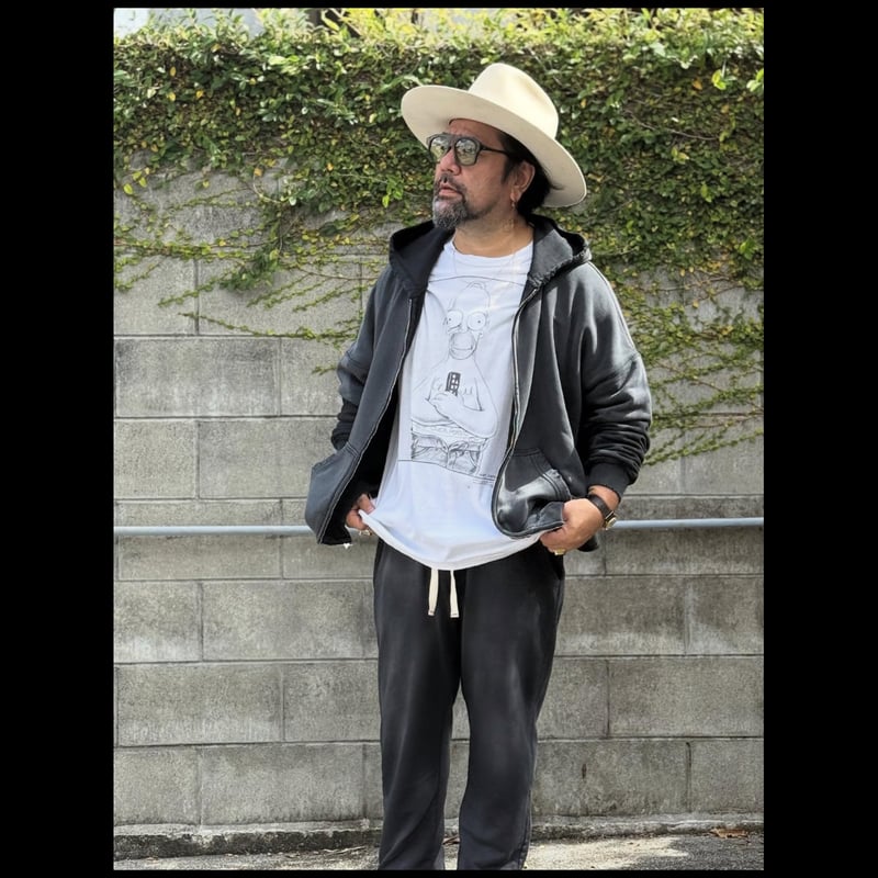 MOOJI MOOJI】CROP SWEAT PANTS AGED〝black〟 | BAK