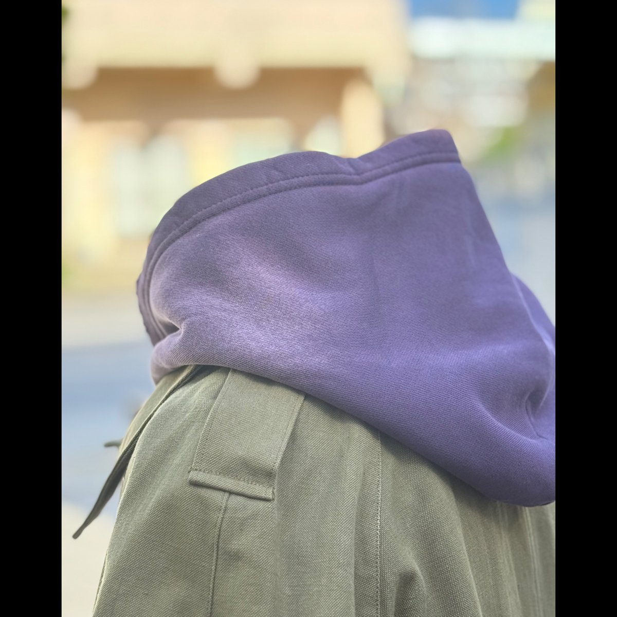 MOOJI MOOJI】OVERSIZE ZIPUP HOODIE AGED〝purple〟