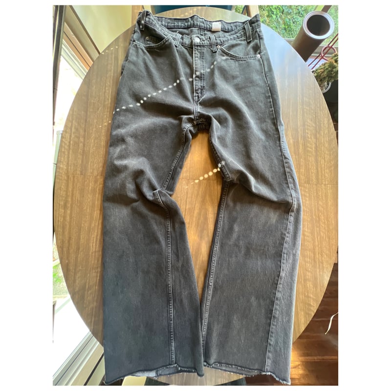 ブラックデニム再構築 2859 ブラックデニム リメイク ベスト 再構築