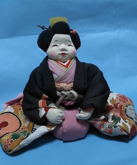 千風　創作人形　お福さん　古布ちりめん細工 千風様専用 創作人形 お福さん 古布ちりめん細工