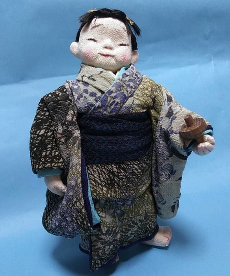 千風　創作人形　お福さん　古布ちりめん細工 千風様専用 創作人形 お福さん 古布ちりめん細工