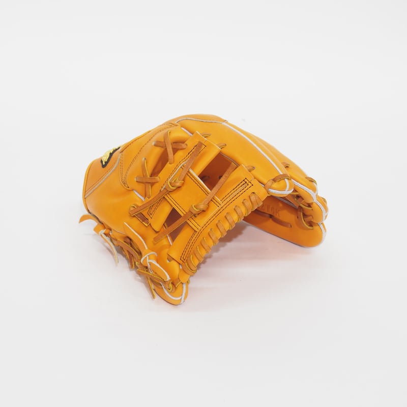 高校生対応 ハグ 硬式グローブ 内野手 オレンジ サイズ:約29cm | HUG