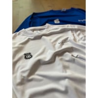 ハグ | HUG ロゴ 長袖シャツ ネイビー & ブラック&ブルー&ホワイト arigatou