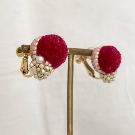 【 tsubomi 】ピアス・イヤリング_magenta
