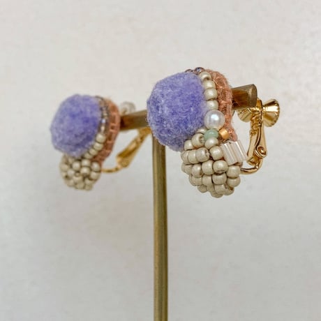 【tsubomi】ピアス・イヤリング lavender